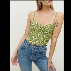 *FIRM PRICE*NWT Reformation Thiago Top in Fennel